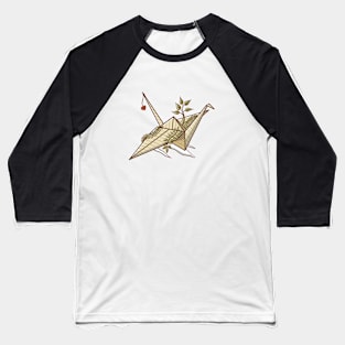 Oritsuru (Origami Crane) - no background Baseball T-Shirt